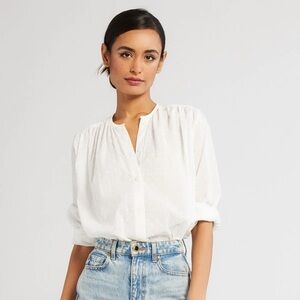 MILLE Florian Top in Swiss Dot Pearl, Small